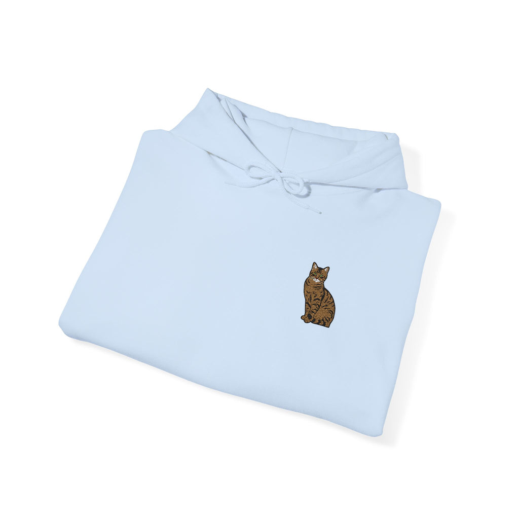 Bluza z małym haftem zwierzaka, z kapturem