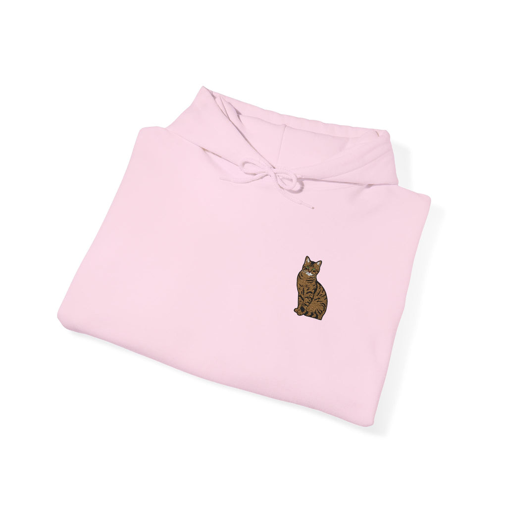 Bluza z małym haftem zwierzaka, z kapturem