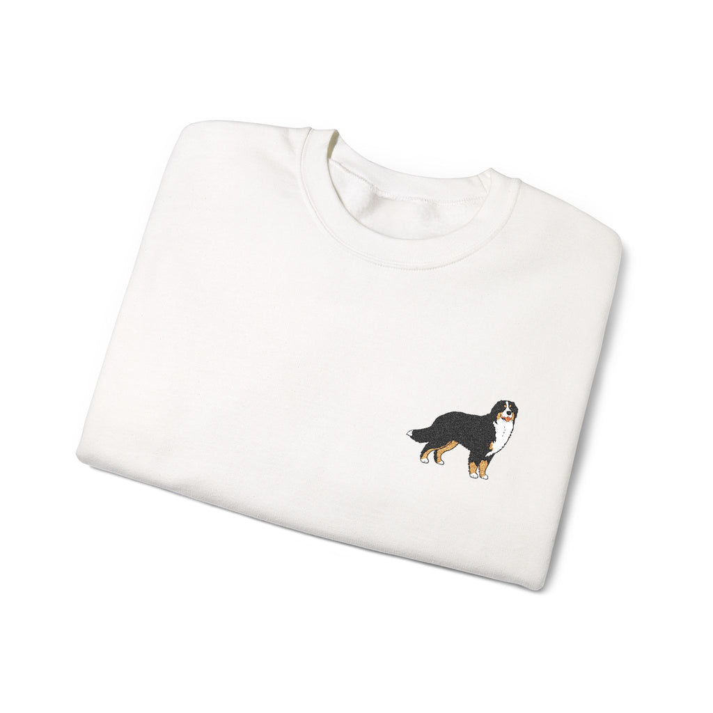 Bluza z małym haftem zwierzaka, bez kaptura